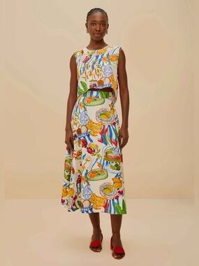 Off White Fresh Table Blouse by Farm Rio